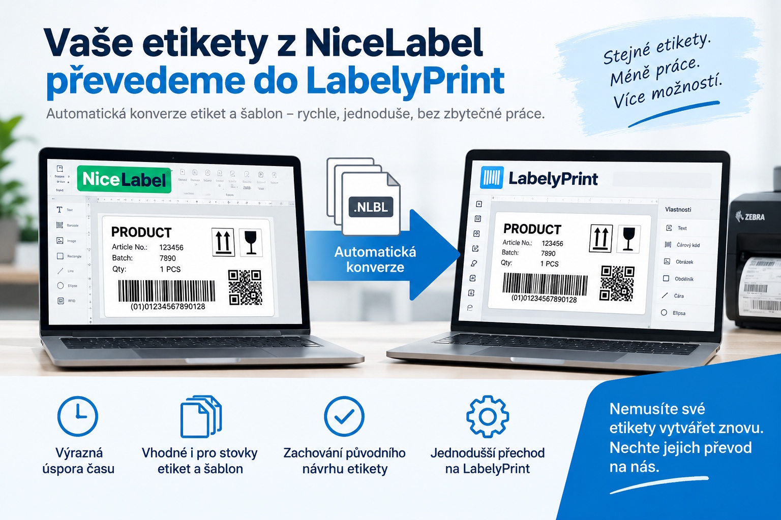 Převod etiket z NiceLabel do LabelyPrint